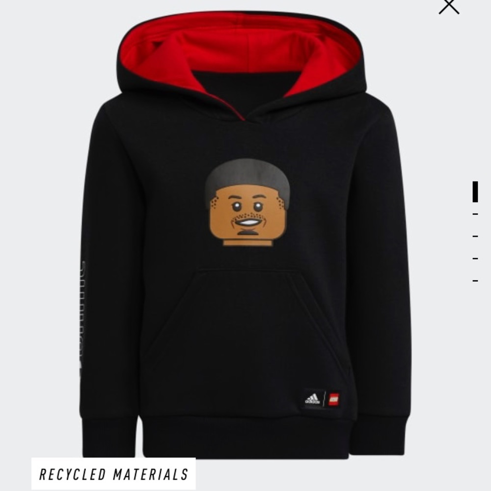 Adidas Damian Lillard LEGO boys’ hoodie Size Youth Large Like New